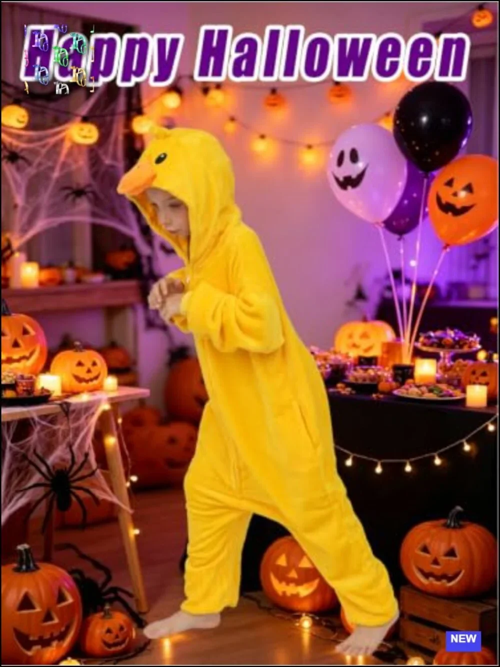 Fleece Animal Onesie Pajamas Kids Halloween Cosplay Costume